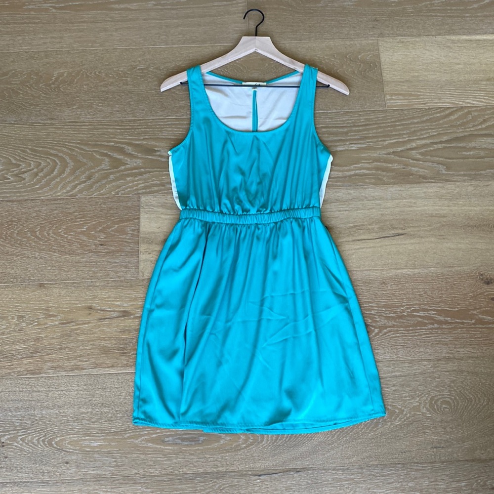 Lush women’s dress in teal size Small.
